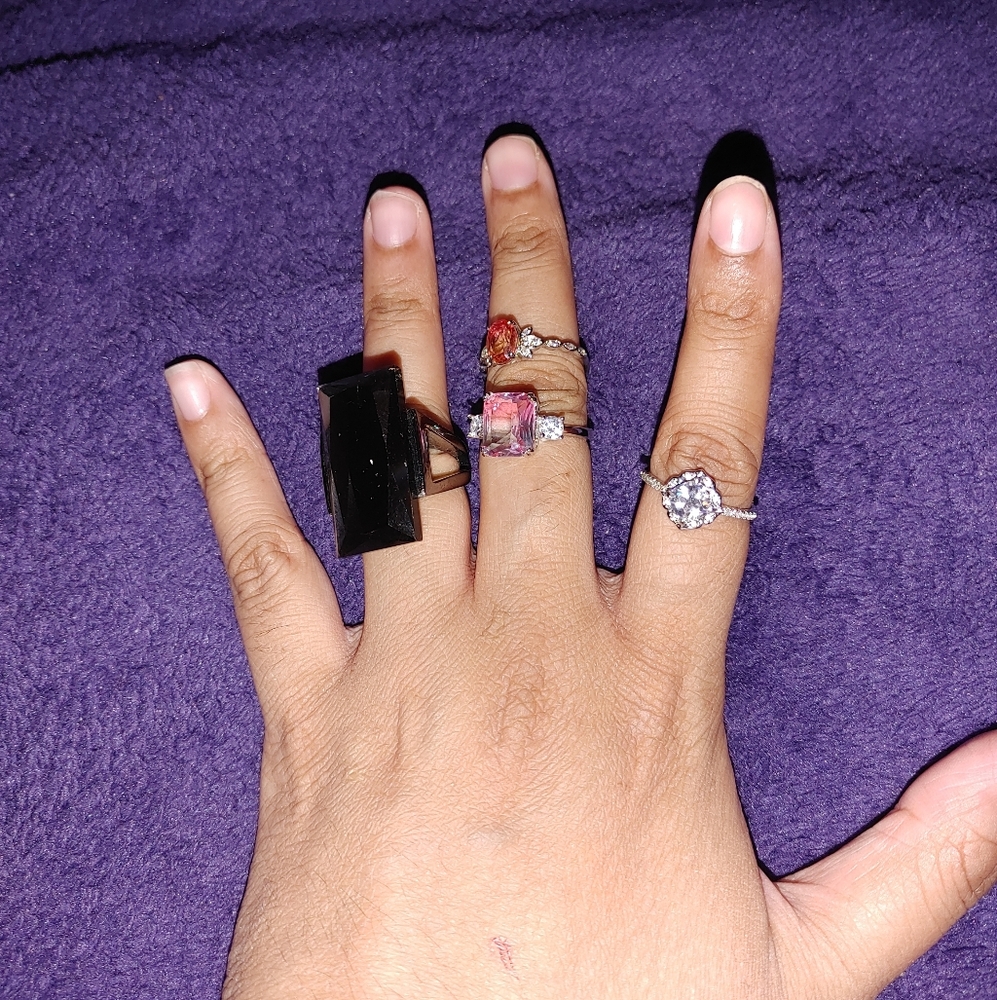 Halloween Sterling Silver Costume Jewelry Rings and Necklaces Set Lot